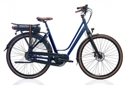 Kohlman Bici elettriches Kohlman Bicicletta elettrica da città Deluxe 28 pollici 52 cm Donna 8 G freno a disco idraulico blu scuro