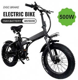 KOWE Bici elettriches KOWE Bici Elettrica, Motore Portatile Pieghevole Ebike, con Display A LED E Batteria agli Ioni di Litio da 48 V 500 W 15 Ah.