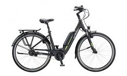 KTM Bici KTM Macina Central 5 Bosch 2020 - Bicicletta elettrica da 28", 46 cm, colore: nero opaco / grigio / verde