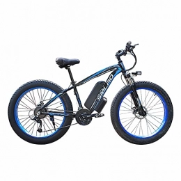 KXY Bici elettriches KXY Bici Elettrica, Bike Fuoristrada da 26 Pollici, 21 Cambio, Città Pieghevole Commuter Electric Assist Bike Blue
