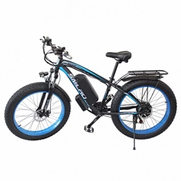 KXY Bici elettriches KXY Bici elettriche, Mountain Bike elettriche, Biciclette elettriche da 26 Pollici di Grasso, Biciclette da Corsa per Uomini e Donne Blue