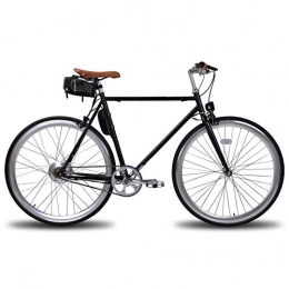 Hiland Bici elettriches LAMASSU Bicicletta elettrica con marcia fissa fissa, per adulti, con batteria da 36 V, 5 Ah, 250 W, telaio in acciaio