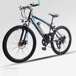 LAMTON Bici elettriches LAMTON Bici elettrica, 26" Mountain Bike for Adulti, all Terrain Biciclette, 30 km / H Safe Speed 100 km Endurance Rimovibile agli ioni di Litio, Smart-Bici (Colore : Blue A2)