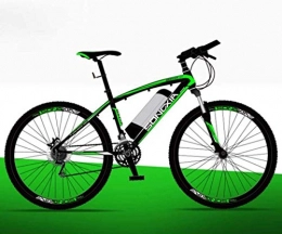LAMTON Bici elettriches LAMTON Bici elettrica, 26" Mountain Bike for Adulti, all Terrain Biciclette, 30 km / H Safe Speed 100 km Endurance Rimovibile agli ioni di Litio, Smart-Bici (Colore : Green A1, Taglia : 36V / 26IN)