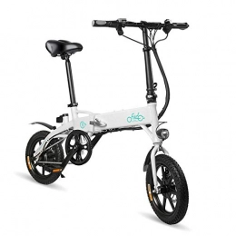 LANGSTAR Bici elettriches LANGSTAR FIIDO D1 Ebike, Bicicletta elettrica Pieghevole per Adulto, Bicicletta elettrica Pieghevole con Ruote da Bici da 250W 10.4Ah - Bianco