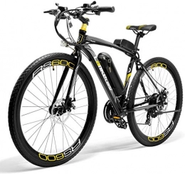LANKELEISI Bici LANKELEISI - Bicicletta elettrica RS600, motore 300 W, batteria Samsung 36 V 20 Ah, telaio in lega di alluminio, bicicletta elettrica (giallo)