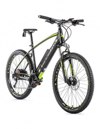 Leader Fox Bici Leader Fox 27.5 Arimo 2020 - Bicicletta elettrica da uomo, motore ruota AR Bafang M420 36 V 17, colore: Nero / Verde