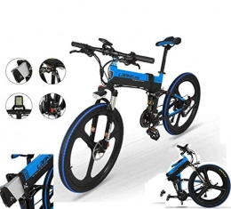 LHYZ Bicicletta elettrica Pieghevole da 26 Pollici Bicicletta elettrica Pieghevole con Sospensione Completa e Bici elettrica Pieghevole