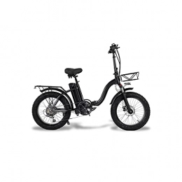 Liangsujian Bici elettriches Liangsujian Bicicletta elettrica, Bici elettrica Pieghevole da 800W 48V, Batteria al Litio, Pneumatici Ampi