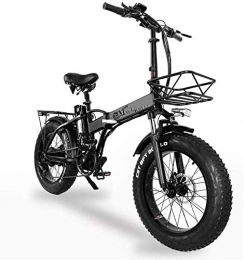 LIMQ Bici LIMQ E-Bike Bici Elettrica Pieghevole Bici da 20" Bici Pieghevole Bici Elettrica Pedelec Motore Posteriore 48V 500W Bici Pieghevole (Batteria 15Ah)