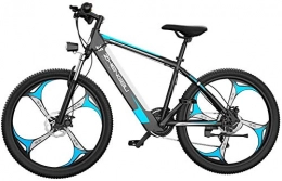 LIMQ Bici LIMQ Mountain Bike Elettrico da 26 Pollici per Adulto Bici Elettrica per Pneumatici Grassi per Adulti Snow / Mountain / Beach Ebike con Batteria agli Ioni di Litio, Blue