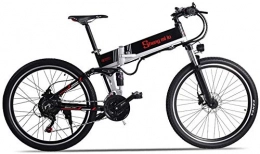 Lincjly Bici elettriches Lincjly 2020 aggiornato M80 500W 48V10.4AH bici di montagna elettrica completa sospensione + Spare Battery (Color : 500w+Spare Battery)