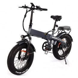 LIU Bici LIU Bici elettrica for Adulti Pieghevoli con 20 * 4.0 Pneumatico a Grasso E-Bike 48 V 10Ah 500W Power Assist Bicycle Elettrico con 35km / h Max