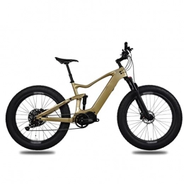 LIU Bici elettriches LIU Bici elettrica per Bicicletta elettrica per Adulti Fat Tire 1000W 48V Bici elettrica a Sospensione Completa Ultraleggera (Colore : Carbon UD Glossy)