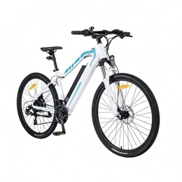 LIU Bici elettriches LIU Bici elettrica Pieghevole per Adulti da 250W 25km / h, Bicicletta elettrica da Montagna da 27, 5 Pollici, Bicicletta elettrica a Batteria da 48V 12, 5Ah (Colore : White)