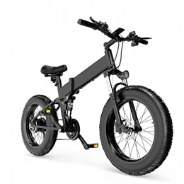 LIU Bici LIU Bicicletta elettrica per Adulti 1000W 26 Pollici Fat Tire, 48V 12.8Ah Batteria IPX7 Bicicletta elettrica da Montagna Impermeabile per Uomo Donna (Colore : Two Battery)