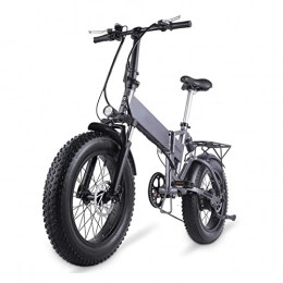 LIU Bici elettriches LIU Bike elettrica Pieghevole for Adulti 500W 4.0 Pneumatico Grasso Ebike 48 V Mountain Bike City Bicicletta da Spiaggia for Neve elettrica (Colore : 500W)