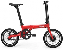 LIYONG Bici elettriches LIYONG Super Speed Speed Bike!Lega di Alluminio Leggera della Bicicletta del Pedale per Adulti Unisex della Bicicletta del Litio della Bicicletta elettrica Pieghevole di Mini formato-Rosso-SD019