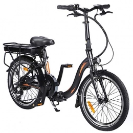 LOKEEVAN Bicicletta pieghevole elettrica, bicicletta pieghevole da 20 pollici con batteria rimovibile motore 36V 10AH 250W, bicicletta elettrica a 7 marce per donna