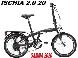 LOMBARDO BICI Bici elettriches LOMBARDO BICI ELETTRICA E-Bike Ischia 2.0 Ruota 20 Pieghevole Motore 250w 35Nm Batteria Integrata 316, 8Wh 36v 8, 8ah Gamma 2020 (Titanium Matt)