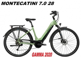 LOMBARDO BICI Bici elettriches LOMBARDO BICI MONTECATINI 7.0 Ruota 28 Active Plus 50NM Batteria Integrata 400WH Gamma 2020 (Green Wood Black Matt, 48 CM)