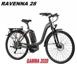 LOMBARDO BICI Bici elettriches LOMBARDO BICI Ravenna Ruota 28 Active 40NM Batteria 400WH Gamma 2020 (Titanium Matt, 46 CM)