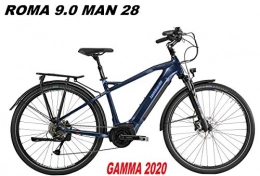 LOMBARDO BICI Bici elettriches LOMBARDO BICI Roma Man 9.0 Ruota 28 Performance 63NM Batteria Integrata 500WH Gamma 2020 (Night Blue Matt, 53, 5 CM)