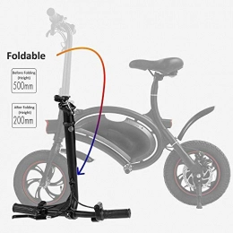 Lunzi Bici Lunzi E-Bike pieghevole elettrica per esterni 350W 36V per scooter elettrico, con telaio pieghevole per bici motorizzata da 40 miglia, impostazione della velocit dell'app