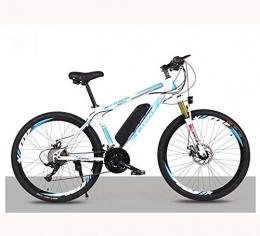 LUO Bici LUO Mountain bike elettrica per adulti, bici elettrica da 26 pollici con batteria rimovibile agli ioni di litio da 36 V 8 Ah / 10 Ah, cambio a 21 / 27 velocit, C, velocit 36 V 8 Ah, D