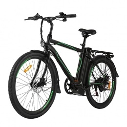 LWL Bici elettriches LWL Bicicletta elettrica 250W / 350W per adulti, 21 velocità elettrica Mountain Bike Shifter E-Bike anteriore e posteriore freno a disco bicicletta (dimensioni: nero 26" 250W 36V)