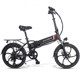 LY Bici elettriches LY Biciclette Elettriche per Adulti 20"350 W, Bici Elettriche Pieghevoli con Batteria agli ioni lLitio Rimovibile 48V10.4AH