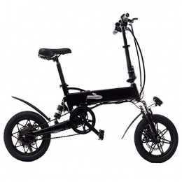 LY Bici LY Biciclette Elettriche Pieghevoli per Adulti 14", 36 V, 7, 8 Ah, 250 W, Bici Elettriche, Black