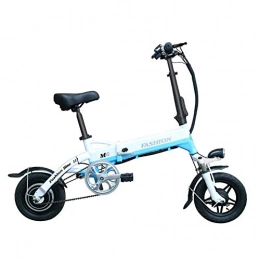 LZMXMYS Bici LZMXMYS Bici elettrica, Bici elettrica Pieghevole Bici elettrica con 250W Motore, 36V 6Ah Batteria Smart Display Doppio Freno a Disco e Tre modalit di Funzionamento (Color : Blue)