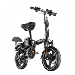 LZMXMYS Bici elettriches LZMXMYS Bici elettrica, Bicicletta elettrica Adulti, da 14 Pollici 48V E-Bike con 10-25Ah Batteria al Litio, Citt Biciclette velocit Massima 30 km / h, Freno a Disco (Size : 10AH)