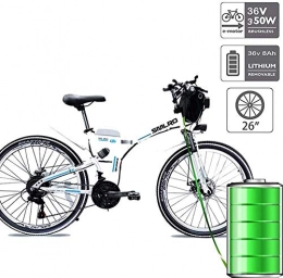Macro Bici elettriches Macro Bicicletta elettrica Pieghevole nel 2020 VTT, 36V Batteria di Litio 8AH / 10Ah / 15Ah Pneumatici per Biciclette elettriche 26 Ebike con 350W Motore brushless 21 e la velocità, 36V 35.