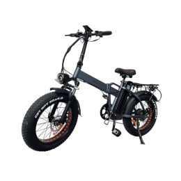 Magic Way Bici Magic Way Bici Elettrica pieghevole, pneumatico fuoristrada 20 * 4.0, 48 V 15 Ah, sedile regolabile, LED, schermo LCD, Nero