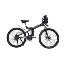 MDZZ Bici elettriches MDZZ Bicicletta elettrica, 350W in Lega di Alluminio Mountain Biciclette, Pieghevole Professionale 21 velocità con Trasporto Biciclette, modalità di Lavoro Tre, 36v8ah