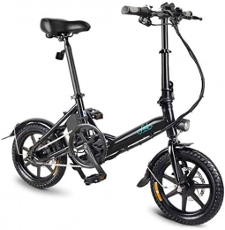 min min Bici elettriches min min Bici, Biciclette elettriche veloci per Adulti Bici elettrica Pieghevole da 14 Pollici con Batteria agli ioni di Litio da 250W 36V / 7.8Ah - 3 ingranaggio Elettrico Elettrico (Colore: Bianco)