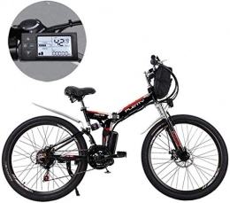 MJY Bici elettriches MJY Mountain bike elettriche, batteria al litio rimovibile da 24 pollici Bicicletta pieghevole elettrica da montagna con borsa appesa Tre modalità di guida adatte 6-20, UN, 18Ah / 864Wh
