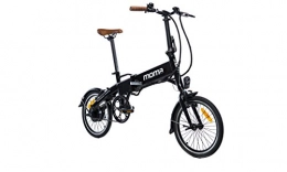 Moma Bikes Bici Moma Bikes BIE16NUN, Bicicleta Elettrica Pieghevole Unisex – Adulto, Nero, Unica