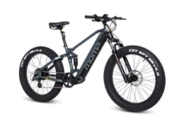 Moma Bikes Bici elettriches moma bikes E- Fat 26 PRO, BIEFAT26NUN Unisex-Adult, Grigio / Nero, Normale