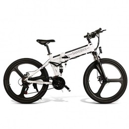 MongKok Bici elettriches MongKok - Bicicletta elettrica pieghevole, 26 pollici, 350 W, motore brushless, 48 V, portatile per esterni