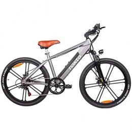 LIMQ Bici Mountain Bike Bici Elettrica Pieghevole da 26 Pollici con Display LCD A Ruota Integrata in Lega di Magnesio Ultraleggero A 6 Raggi (Pieghevole)