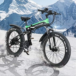 CHJ Bici elettriches Mountain Bike Elettrica, 4.0 Snow Bike Big Fat Tire / Batteria al Litio 13AH 48V500W Bici Elettrica A Coda Morbida, Dotata di Schermo LEC E Fari A LED