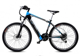 LOO LA Bici Mountain Bike Elettrica - Bicicletta Elettrica Pieghevole, Front And Rear Double Disc Brake + Power off, Batteria Rimovibile agli Ioni di Litio da 48 V / 10Ah, Blu