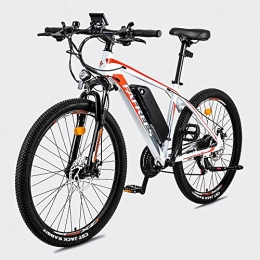 通用 Bici elettriches Mountain Bike elettrica capacità di carico 120kg Mountain Bike Bicicletta elettrica Uomini Weekend Trip e Outdoor Discovery (bianco)