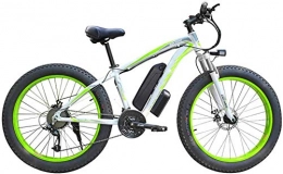 ZJZ Bici Mountain bike elettrica da 500 w / 1000 w Bicicletta professionale pieghevole da 26 `` con batteria agli ioni di litio rimovibile 48v 13ah 21 velocità Shifter Beach Snow Tire Bike Fat Tire per adulti