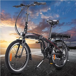 HUOJIANTOU Bici Mountain Bike Pieghevole per Bici elettrica, Bici Elettrica Ebike Citt Bicicletta Elettrica Shimano a 7 velocit adatta Bici elettrica Adulto Batteria Rimovibile 36V / 10AH