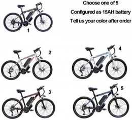 MRXW Bici MRXW Biciclette elettriche per Adulti, 360W in Lega di Alluminio Bicicletta Amovibile Ebike 48V / 10 Ah Batteria agli ioni di Litio in Mountain Bike / Interruttori Ebike, 15AH
