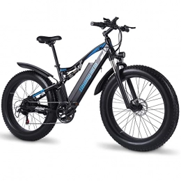 Shengmilo Bici elettriches MX03 Bicicletta elettrica per adulti 26 * 4.0 Fat Tire 48V 17Ah Batteria di grande capacità 7 velocità Mountain Bike Bici da neve (17Ah + 1 batteria ricambio)
